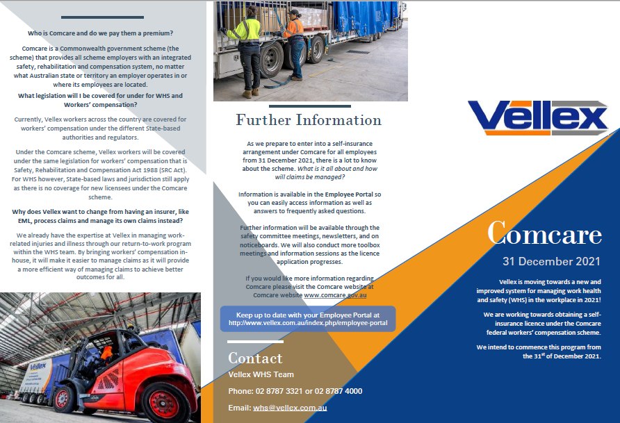 Comcare information, page 1